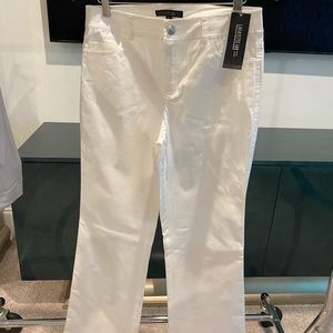 Lafayette 148 NY White Cotton Pants